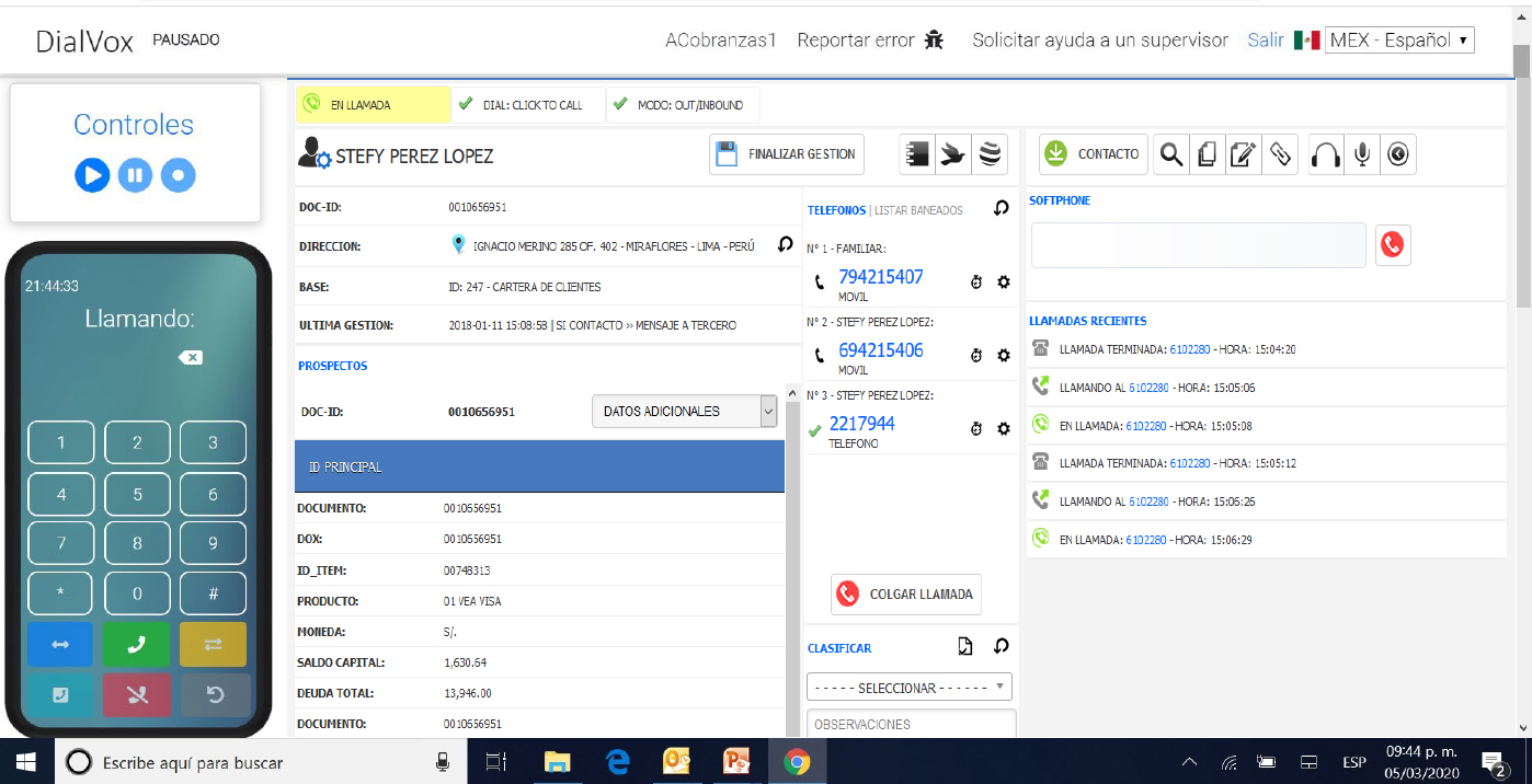 DialVox Suite Dashboard